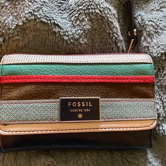 FOSSIL Navy & Multicolored Wallet